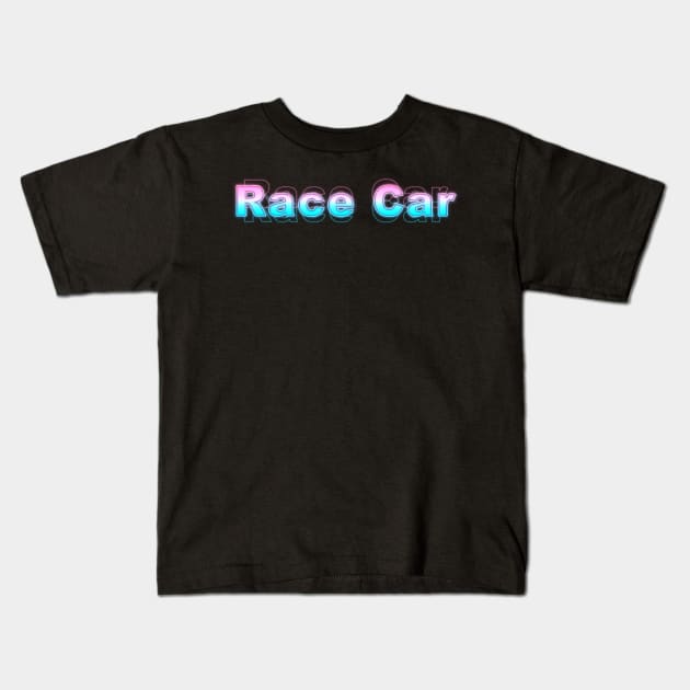 Race Car Kids T-Shirt by Sanzida Design